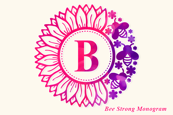 Bee Strong Monogram Font