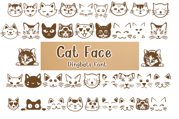 Cat Face Font: Whimsical Typography for Makers