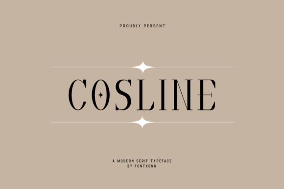 Cosline Font: Elegant Serif for Craft Projects