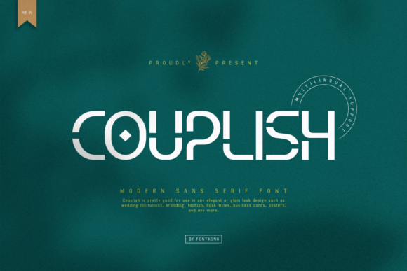 Couplish: A Modern Font for Editorial Design