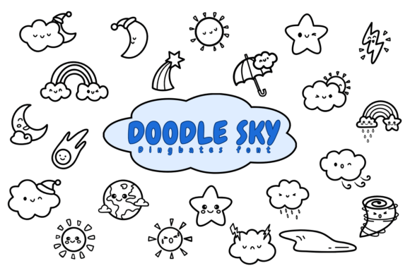 Doodle Sky Font: Whimsical Typography for Makers