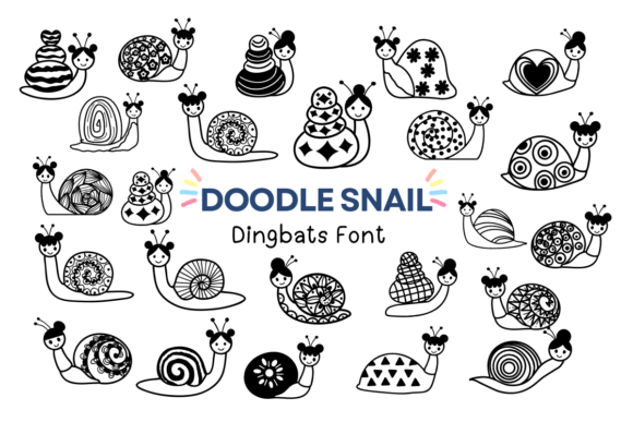 Doodle Snail Font for Business Branding