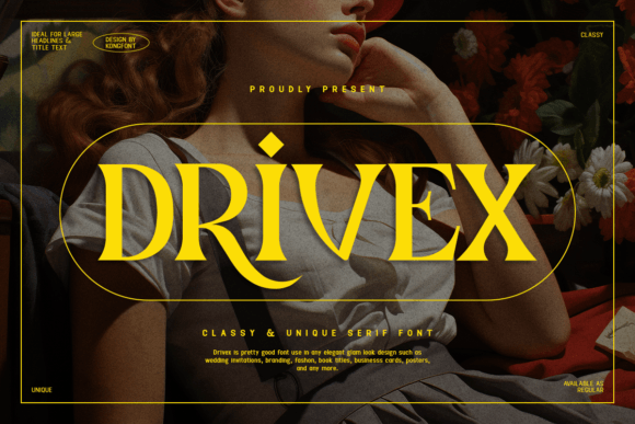 Drivex: A Bold Serif for Real Projects