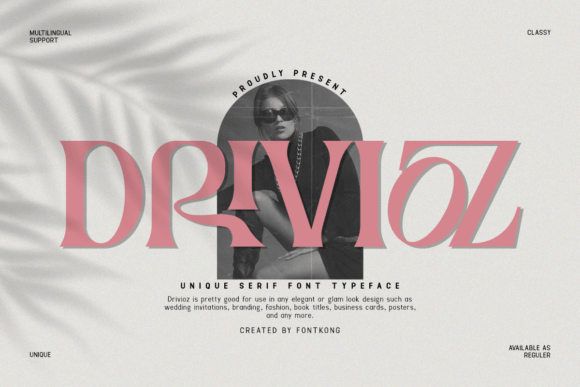 Drivioz: A Serif Font for Creative Campaigns