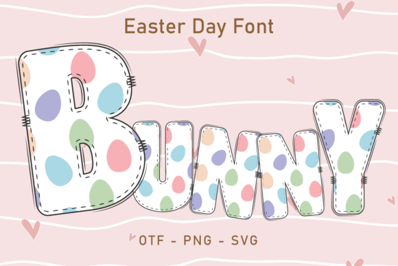 Easter Day Bunny Font