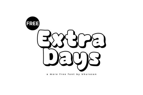 Extra Days Font for Editorial Design