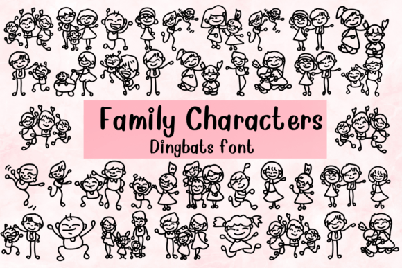 Family Characters Font for Business