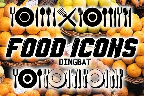 Food Icons: A Fun Font for Campaigns