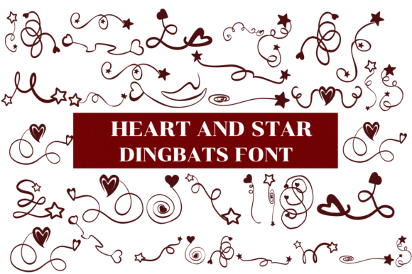 Heart and Star Font: Playful Typography for Digital Campaigns