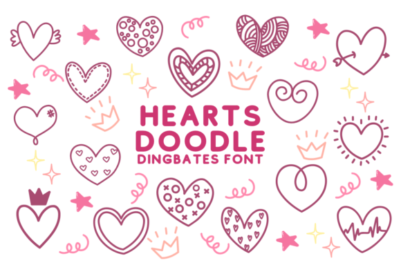 Hearts Doodle: A Loving Font for Editorial Design