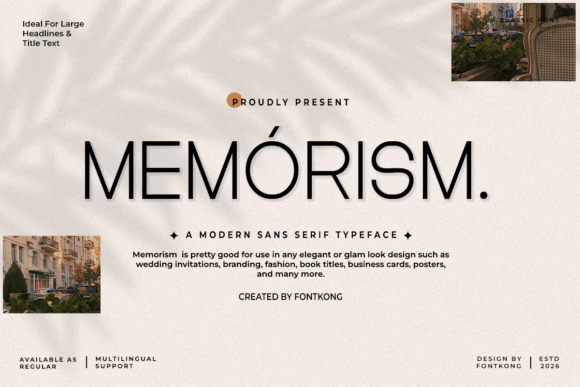 Memorism Font: Timeless Sans Serif for Crafters