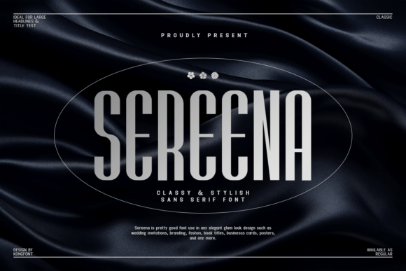 Sereena: A Modern Sans Serif for Campaigns